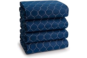 Alsunny® Waterproof Bed Pads 36x52 Inch(4Pack),Hide Stains Pads for Beds for Incontinence Adults,Non Slip Heavy Absorbency Bed Pads for Elderly,Bed Protector Pads,Reusable Bed Pads Washable Waterproof