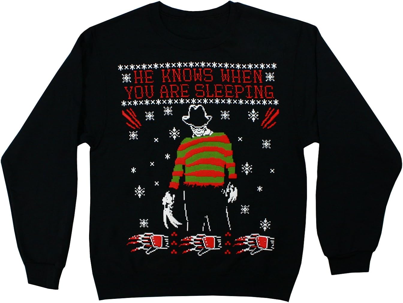 freddy krueger ugly christmas sweater