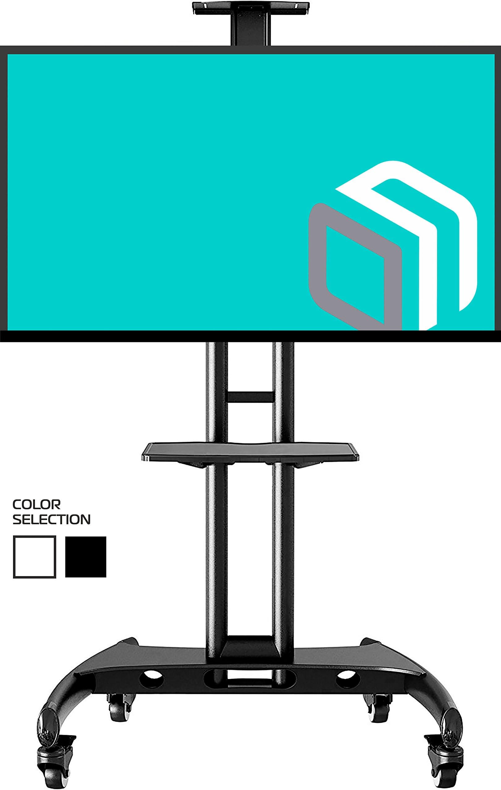Universal Mobile TV Stand For LED OLED LCD Plasma 32 To 65 Inch Black