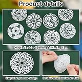 BENECREAT 8pc Acrylic Diz Whorl 56mm Multi Hole Drop Spindle Felting Roving view 4