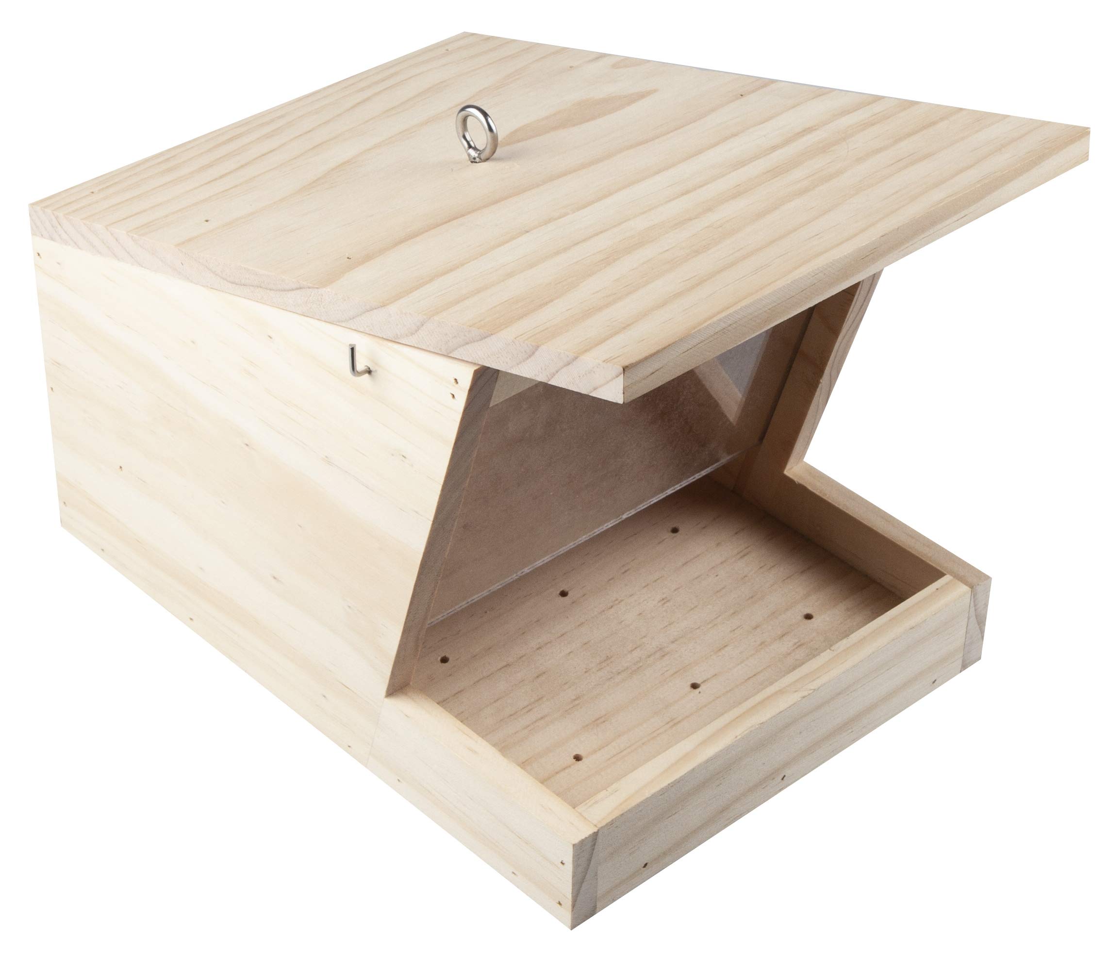 Windhager 07444 Bird Feeder Silo Pent Roof XL Bird House Feeding House for Birds Nesting Box Birds Capacity Approx. 3 Litres