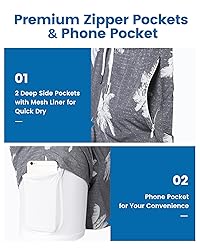 maamgic Swim Trunks Men 2 in 1 Mens Bathing Suit 7