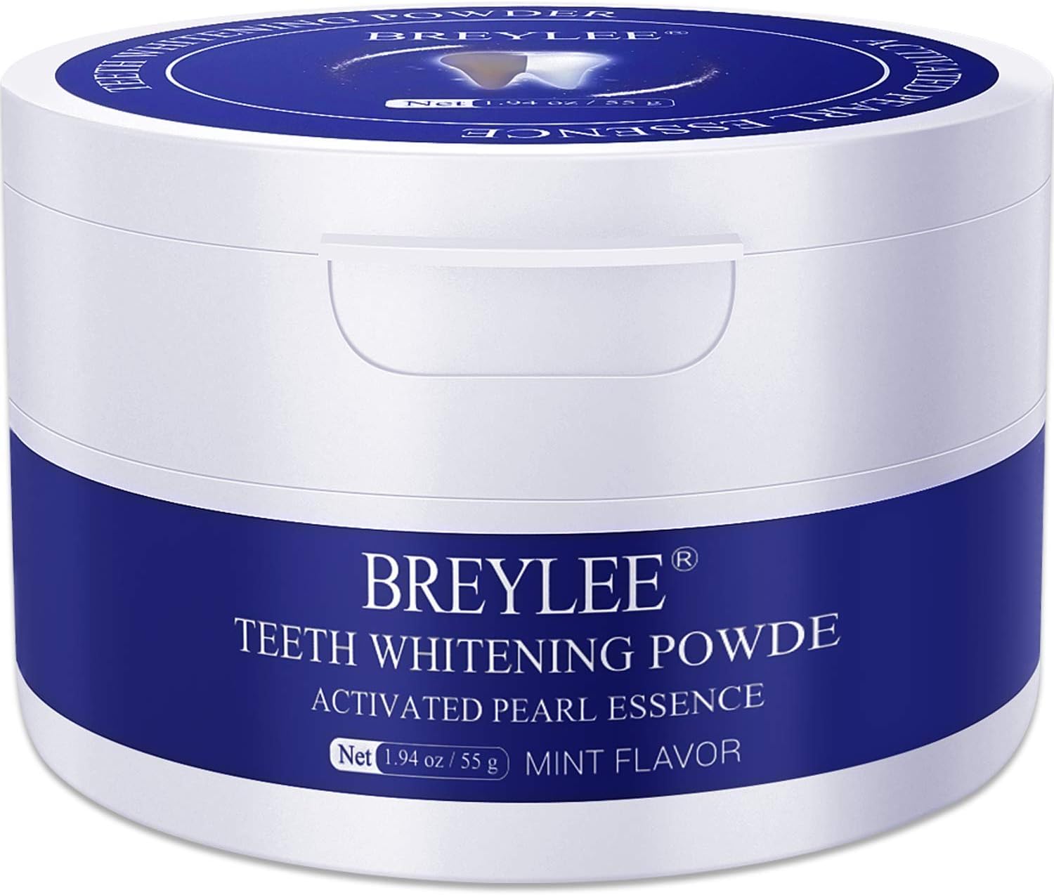 Teeth Whitening Powder BREYLEE Teeth Brightening Powder with Pearl Essence, Baking Soda for Removing Stain Caused by Coffee Wine Smoking Keeping Oral Fresh (55g, 1.94 oz) Only One Pack: Beauty