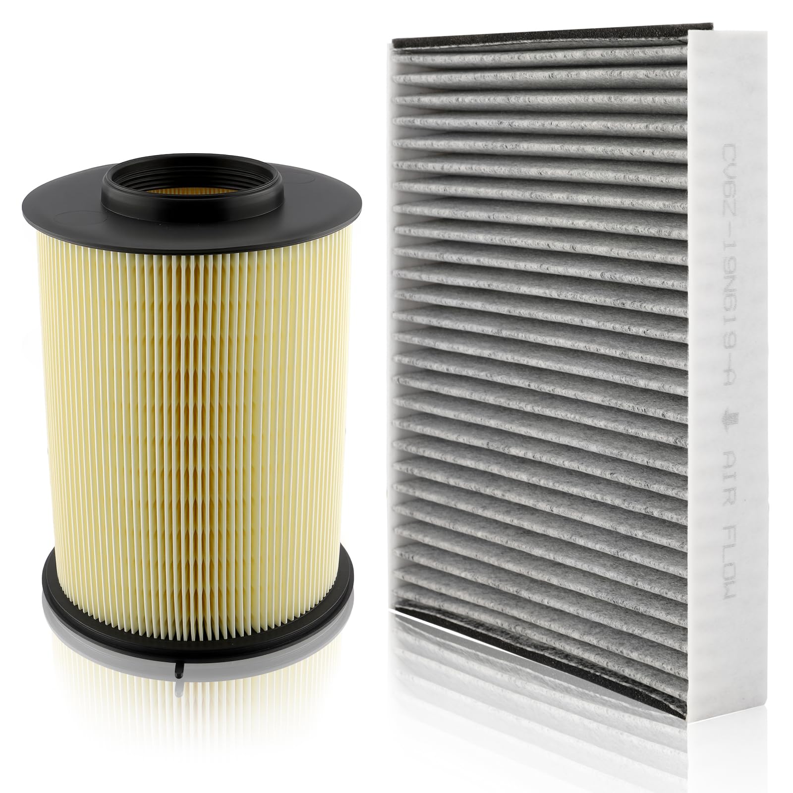 Photo 1 of partszen CA11114 Cabin and Engine Air Filter Fit for Ford Escape (2013-2019) Focus (2012-2018) Transit Connect (2014-2016) for Lincoln MKC (2015-2019) Replace 1708877 CF11920