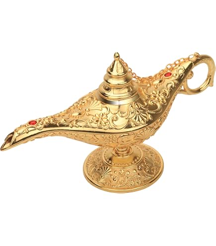 Amazon.com: ZPSHYD Vintage Aladdin Magic Genie Lamp Hollow Metal