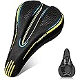 MSDADA Bike Seat Cushion Gel Padded Bike Seat Cover for Men & Women Comfort - Soft Bicycle Seat Cushion for Outdoor, Exercise/Spin/Stationary/Mountain/Road Bikes