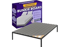 Greaton, Wooden Queen Bed Slats for Support Under Mattress with Cover – Replacement Wood Slats for Queen Size Bed Frame – Under Mattress Support Without Extra Height – 2.38-Inch Standard Width