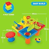 abeec Sand And Water Table 25pc with Stool Toddlers 18m+ Outdoor Toys view 3