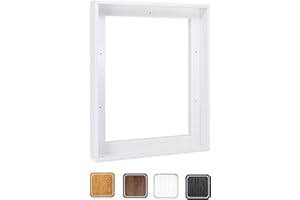 P&L ART. Canvas Floating Frame, Picture Wall Art Painting Frame for Finished Canvas Painting 1-1/4 Deep Picture Art Wall Decor. (White, 18x24)