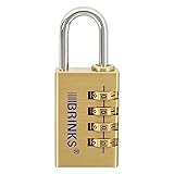 BRINKS - 30mm Solid Brass 4-Dial Resettable Padlock