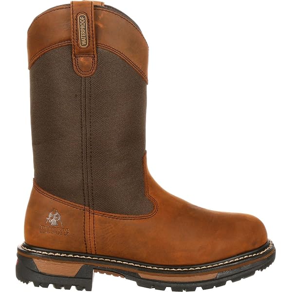 Amazon.com | ROCKY Rams Horn Waterproof Pull-On Work Boot  display picture 1
