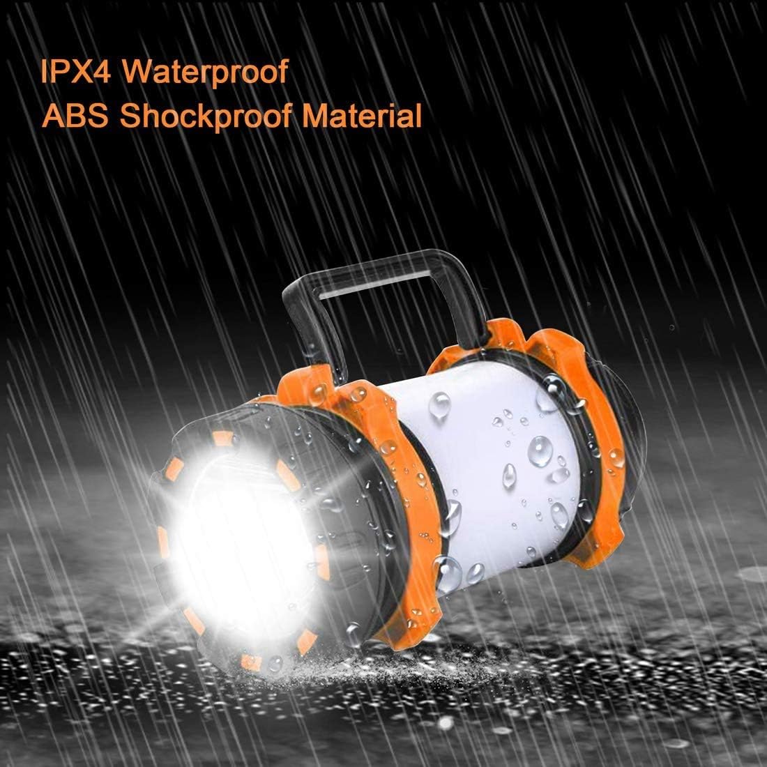AlpsWolf Rechargeable Camping Lantern Flashlight, 800 Lumens, 6 Lighting Modes, 4000mAh PowerCore, IPX4 Waterproof, Portable for Emergency, Perfect for Searching, Camping, Hiking, Outdoor Activities: Sports & Outdoors