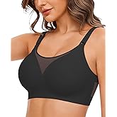 Avidlove Wireless Bras for Women Seamless Push Up Full Coverage Bra Mesh Comfy Bralette Tshirt Everyday Bras