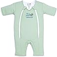 Baby Merlin's Magic Sleepsuit - Cotton Baby Swaddle Transition Product - Soft and Breathable Design, Double Zipper for Easy Diaper Changes, Promotes Safe Sleep - Sage Green - Small 12-18lbs