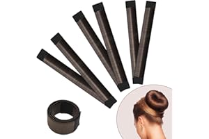 BLUEUSAFOX Hair Bun Maker 3 PCS- Donut Bun Maker DIY French Twist Hair Fold Wrap Snap - Easy Bun Hair Tool - Shaper Bun Hair Tool -Ballet Bun for Women and Kids