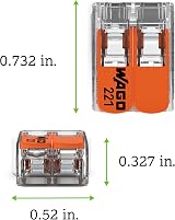 Wago 221-412 Lever-Nuts 2-Conductor Compact Splicing Connectors Pack of 10 view 3