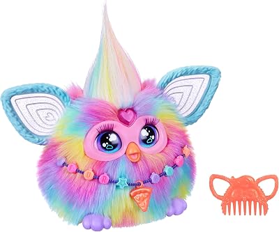 Furby Tie Dye Interactive Plush English Version Batikfärbung Brand Furby