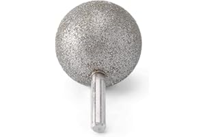JINGLING 50mm 2 inch Spherical Head Diamond Grinding Bit Coated Round Ball Burs Grit 80 Tools for Stone