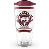 Tervis Florida State Seminoles - First String Made in USA Double Walled Insulated Tumbler Travel Cup Keeps Drinks Cold & Hot, 24oz, Classic