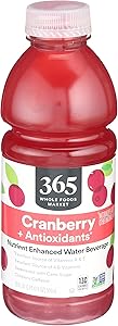 365 by Whole Foods Market, Nutrient Enhanced Water, Cranberry + Antioxidants, 20 Fl Oz