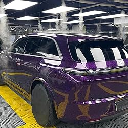LZLRUN Forged Gloss Carbon Fiber Black Vinyl Wrap