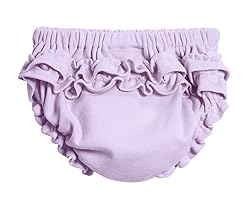 Made in USA Baby Girls Ruffled Diaper Covers