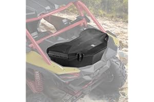 Kemimoto X3 Bed Box, X3 Trunk Storage Box, X3 Max Rear Rack Cargo Box Compatible with Can am Maverick X3, Outlander (Except 6x6), Renegade, OEM Replace #715004778 w/h Mounting Bracket
