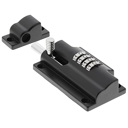 BURG-WÄCHTER Riegel mit Zahlenschloss, Für flächenbündige Türen, Zinkdruckguss, RS 110 C SB