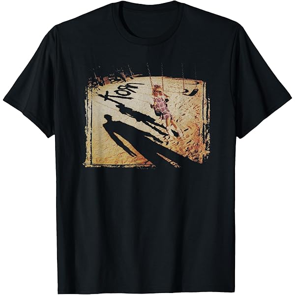 T-shirt Officiel Korn Band Logo - Ringer Tee Unisexe Noir, Licence Officielle, Taille S à XXL