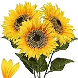 Large Sunflowers Artificial Flowers 8" Full Bloom
