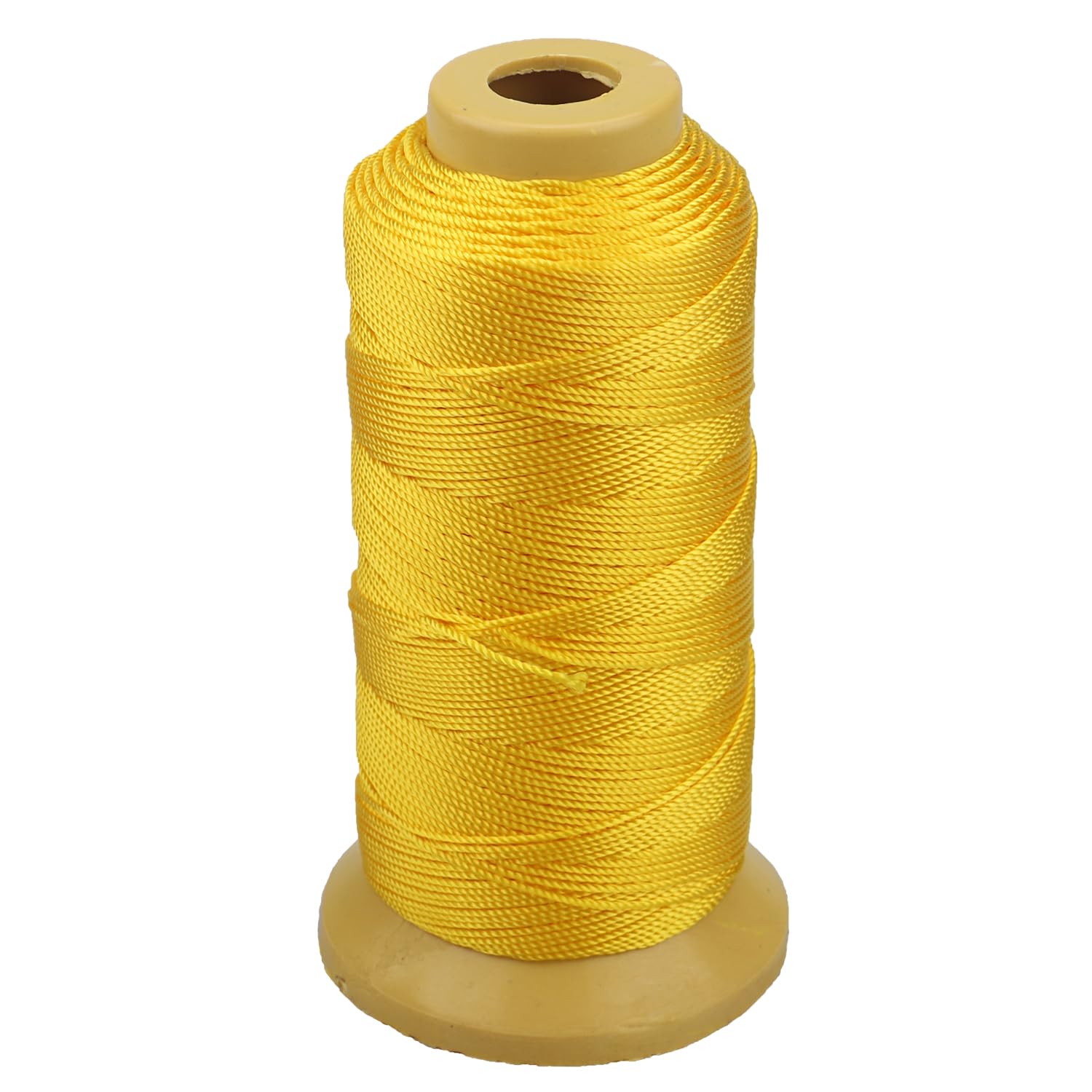 328 Feet Twisted Nylon Twine String Cord for Gardening Marking DIY Projects Crafting Masonry (Yellow, 1mm-656 feet)