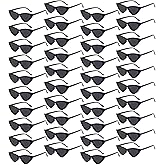Matcheck 40 Pack Retro Cat Eye Sunglasses Bulk 90s Party Glasses Wholesale Women/Men's Party Favor Shades