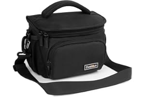 Cwatcun Compact Camera Bag Single Shoulder Crossbody Bag Camera Case Compatible for Canon Nikon Sony SLR DSLR Mirrorless Came