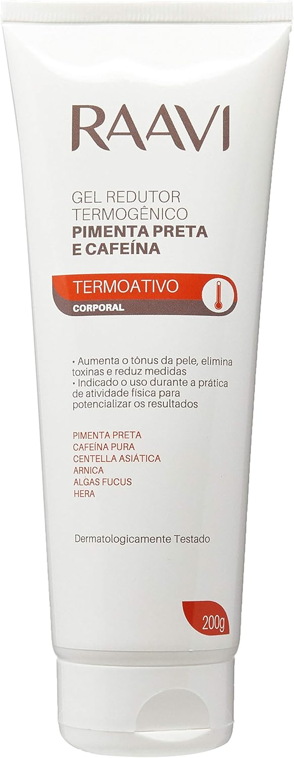 Gel Redutor Termogênico, Raavi, 200 G