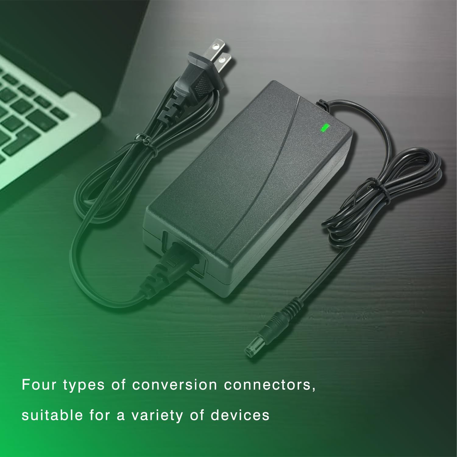 42V 2A Scoter Charger 5 Plugs for 36V Lithium Battery Pack DC 5.5 * 2.1 with 8mm 3 Prong/12mm 3 Prong Connector/8mm RCA/ 3-Pin Male XLR Connector,Universal 5 in 1 Charger Power Adapter