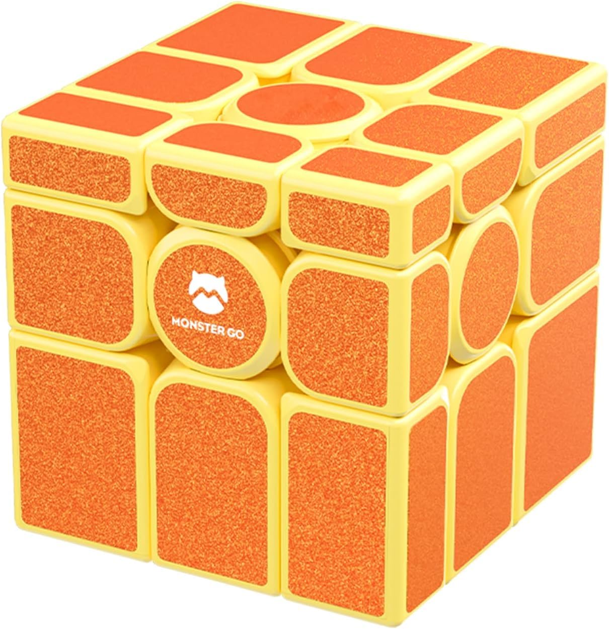 Monster Go Mirror Cube, 3x3 Speed Cube Different Shapes Puzzle Cube Toys for Kids Adult, Solve by Shape(Carton package）