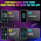 MEGOO LED Mask with App Bluetooth Programmable 45 Modes 70 Images Halloween view 8