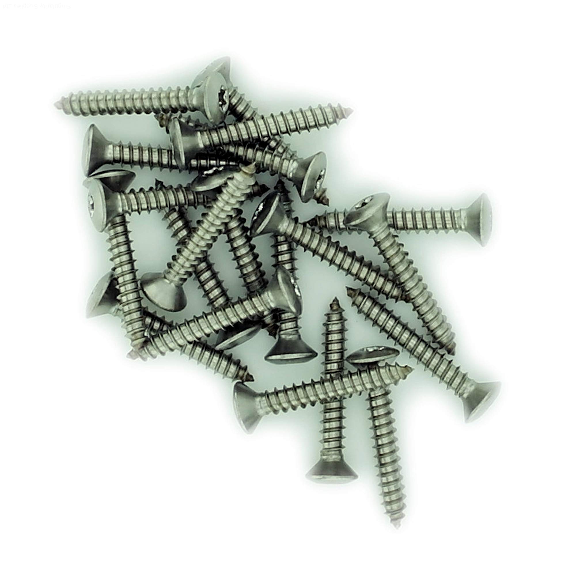 No.7 x 2.35 (3.9mm x 60mm) TX Raised Countersunk Self-Tapping Screw - Stainless Steel (A2) (Pack of 20) โ image 1