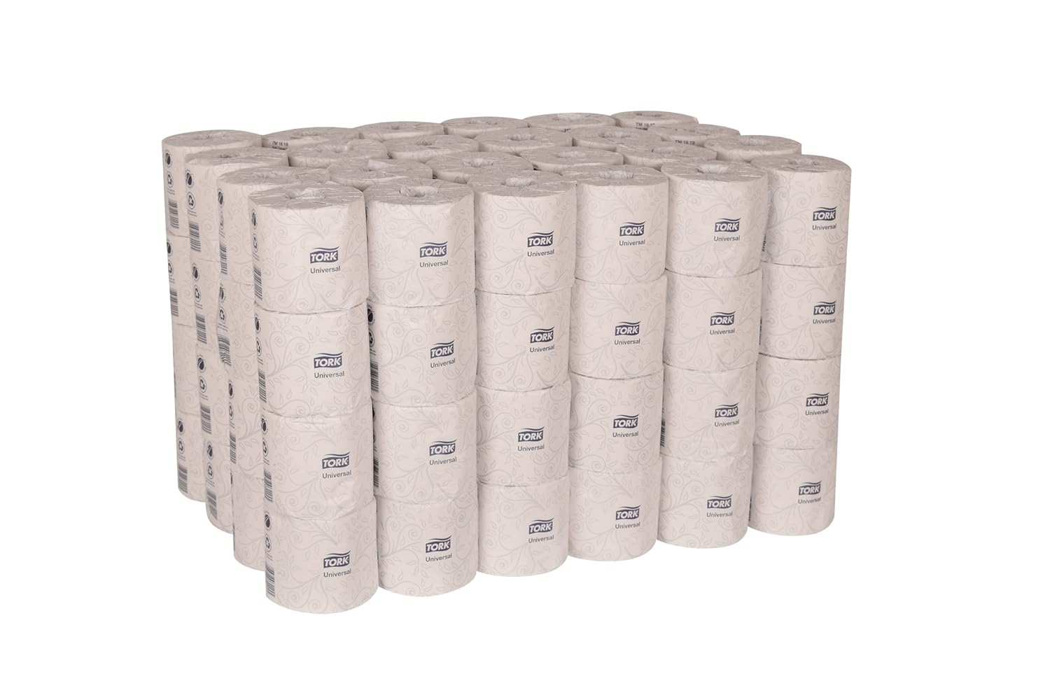 Tork Universal TM1619 Bath Tissue Roll, 2-Ply, 4" Width x 3.75" Length, White, Green Seal Certified (Case of 96 Rolls, 500 Per Roll, 48,000 Sheets): Industrial & Scientific