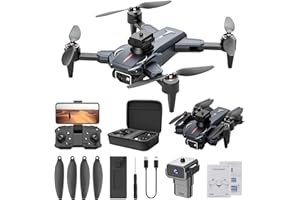 YEAHITCH FPV Drone With ESC Camera Brushless Motor Drones 2.4G RC Quadcopter With Cool LED Lights Altitude Hold Obstacle Avoidance For Kids Adults Beginner