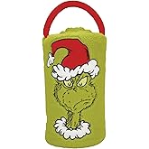 Department 56 Snowpinions Dr. Seuss Grinch Angry Santa Throw Blanket, 45 by 60 Inch, Green