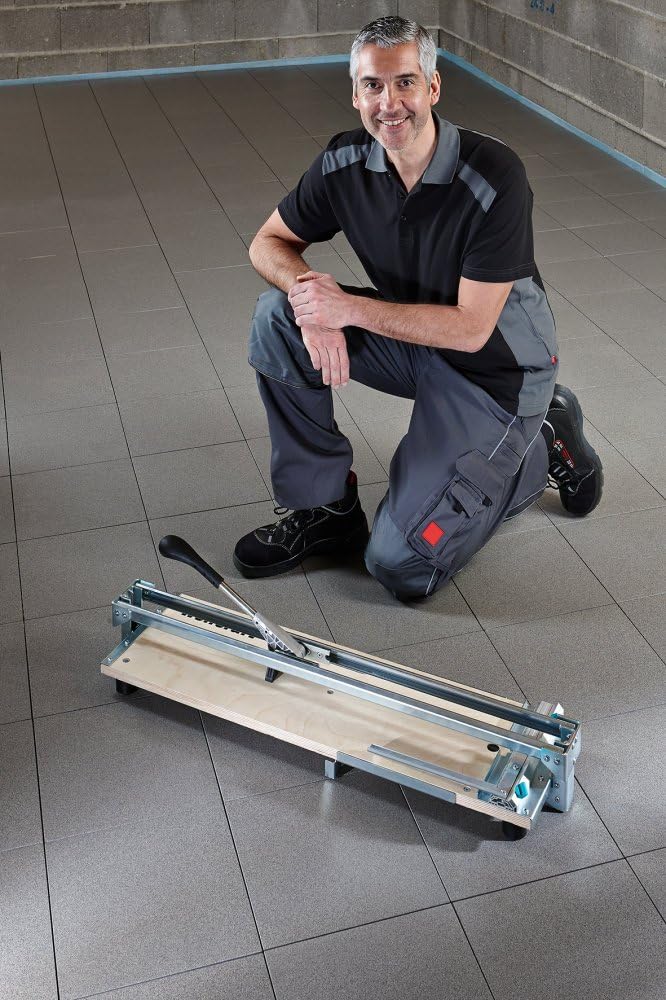 wolfcraft TC 710 PW Tile Cutter, Base Plate Made of multiplex I 5553000 I The Traditional Tile Cutter, Silver, 20 mm x 710 mm - Image 5