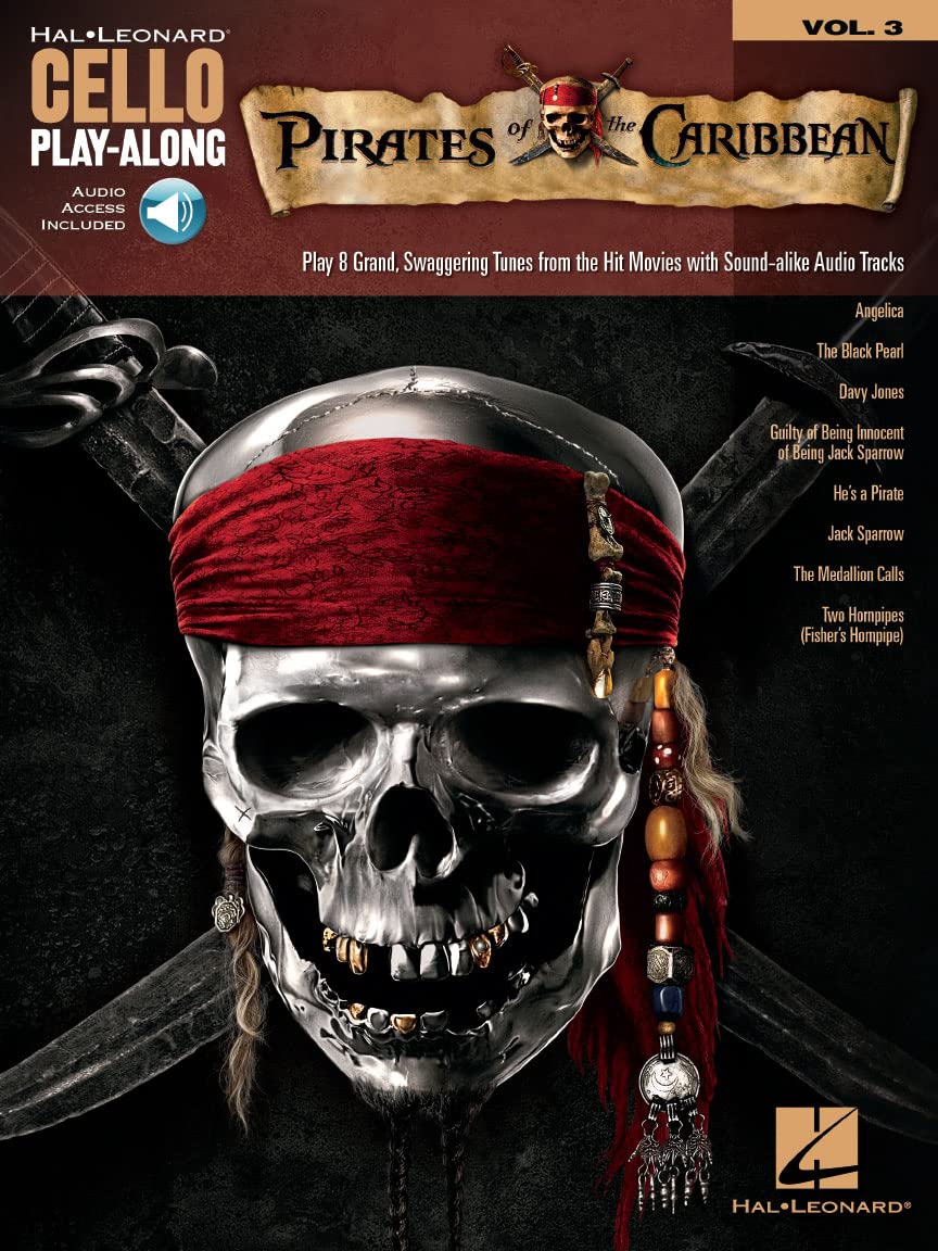 Pirates of the Caribbean: Cello Play-Along Volume 3 (Hal Leonard Cello Play-Along) (Includes Online Access Code)