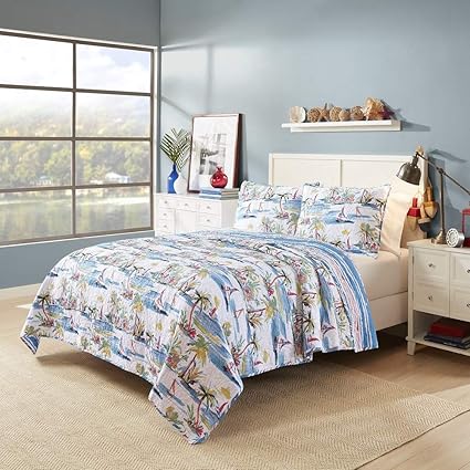 Amazon Com 3 Piece Coastal Tropical Beach Theme Red Blue