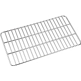 CAMPINGMOON Coal Bed Charcoal Fire Grate Grill Grates Replacement Stainless Steel for Barbecue Multifunction Outdoor Cooking T-173 (1pc, 12.2x6.7-inch)