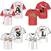 Personalized Christmas Baseball Jersey - Custom Merry Christmas Family Group Matching Jersey, Holiday for Baseball Lovers A3 White