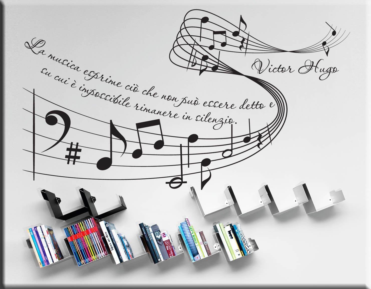 Adesivi Murali Frase Frasi Victor Hugo Decorazioni Murali Particolari Amazon It Handmade