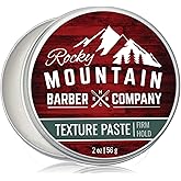 Rocky Mountain Barber Company Hair Paste for Men - Hair Styling Paste with Pliable Light-Firm Hold for All Hair Styles, Shine-Free Matte Finish - Easy to Wash Out, 2 oz