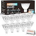 Aovpex 10 Pack Dimmable MR16 LED Bulbs, 12V 5W(50-Watt Equivalent), 3000K Warm White, GU5.3 Bi-Pin Base, 40-Degree, Indoor/Outdoor Landscape Spotlight Track Recessed Lighting
