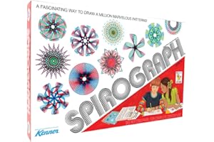 Spirograph Retro Deluxe Set – Arts and Crafts, Kids Toys, Art Supplies, Craft Supplies, Drawing Kit, Spiral Art, Reproduction of Classic Gear Design Kit, Pens, Design Sheet Included, Ages 8+